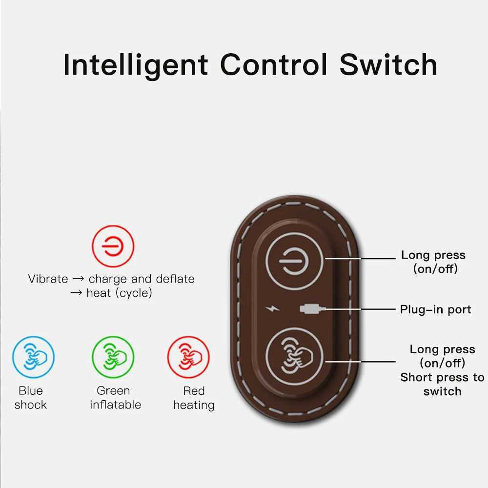 Electric Neck Massager Pillow Cervical Stretcher Heating Vibration Massage Back Traction Orthopedic Sleeping Pillows SupportW250512