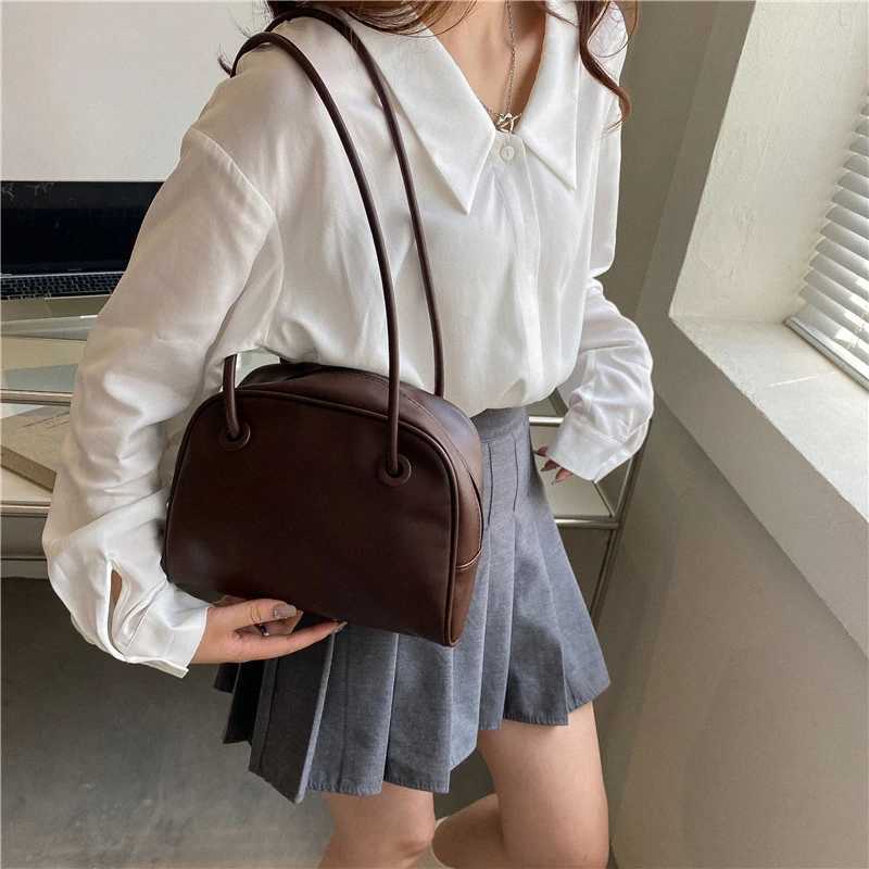 Soft PU Leather Ladies Underarm Bag Solid Color Handbag Fashion Shoulder Bags for Women Female Small Square Tote Bag Z250512