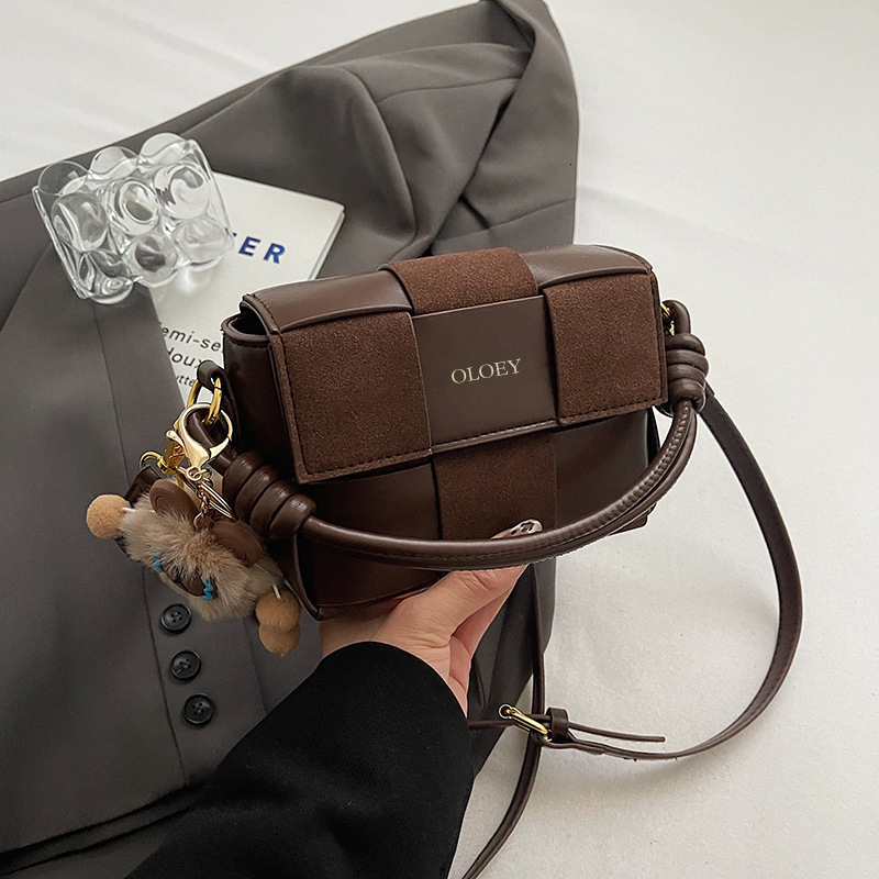 handbags designer bag fast shipping designer bags women trendy high-end handbag versatile shoulder crossbody autumn winter texture splicing small squa