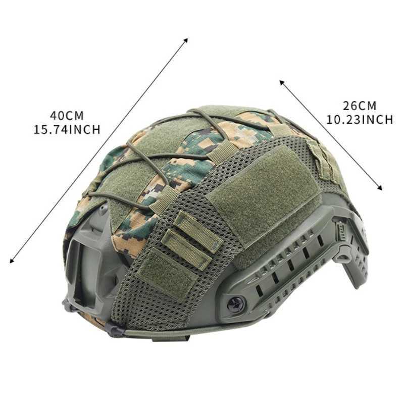 Tactical Helmet Cover for Fast Helmet Multi-Camo Helmet Cover for Airsoft HelmetMilitary Paintball Hunting Shooting Gear - 000DW250512