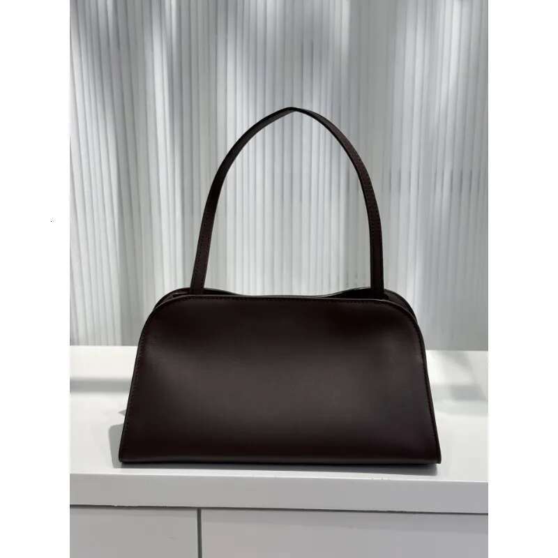 VOAETEC 2025 Summer High Quality First Cowhide Minimalist Underarm Commuting Temperament Tote Handbag Messenger Bag Women