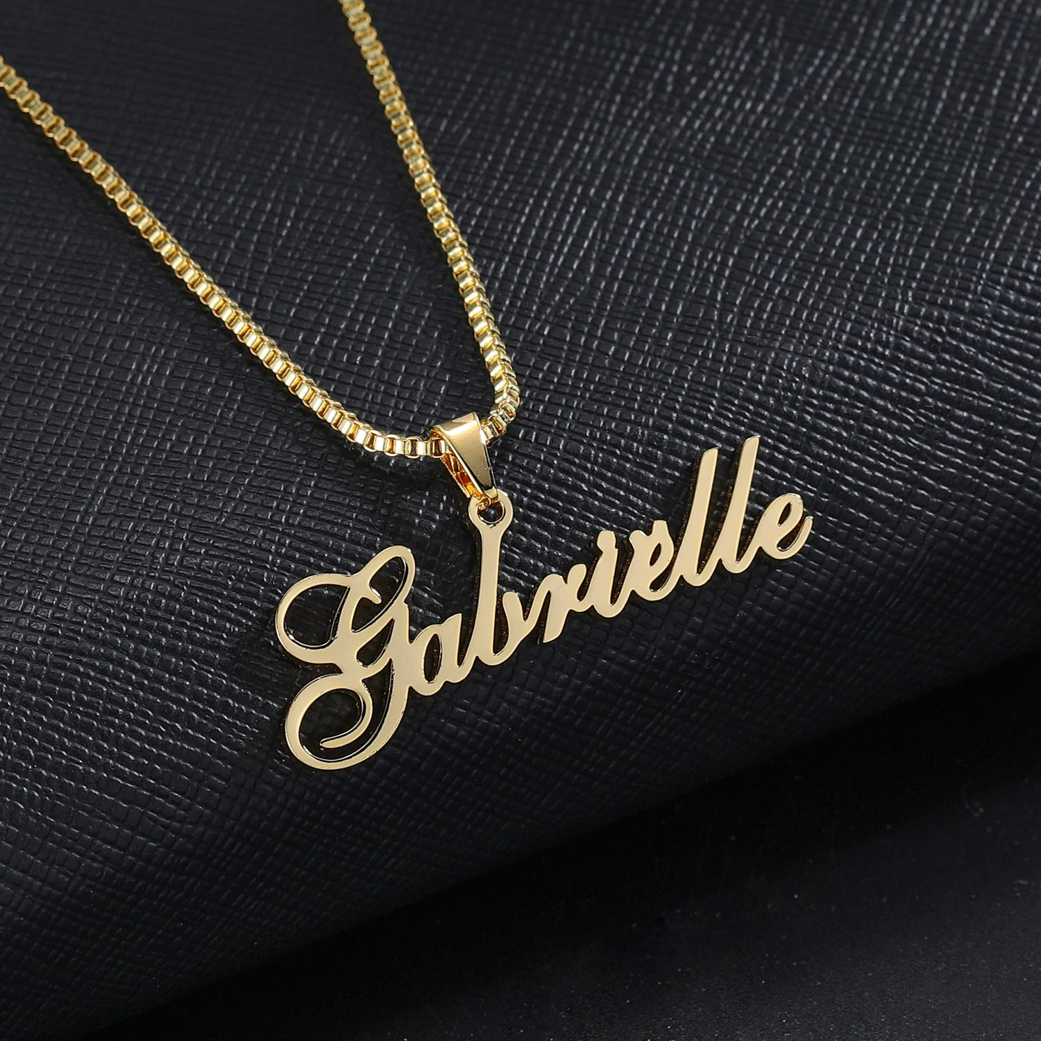 Custom Name Necklace Personalized Nameplate Necklace For Women Gold Stainless Steel Chain Customized Princess BFF Jewelry Gift 250512