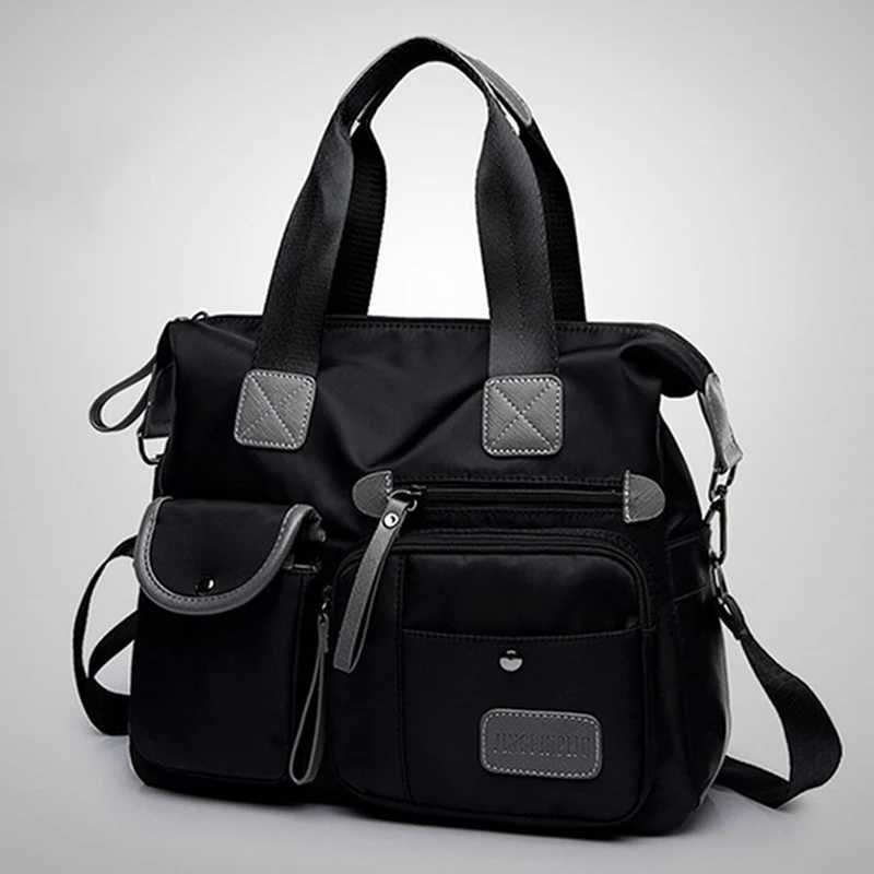 New Ladies Tote Bag Fashion Nylon Waterproof Casual Shoulder Mummy Bag Large Capacity Messenger BagsXJ250512
