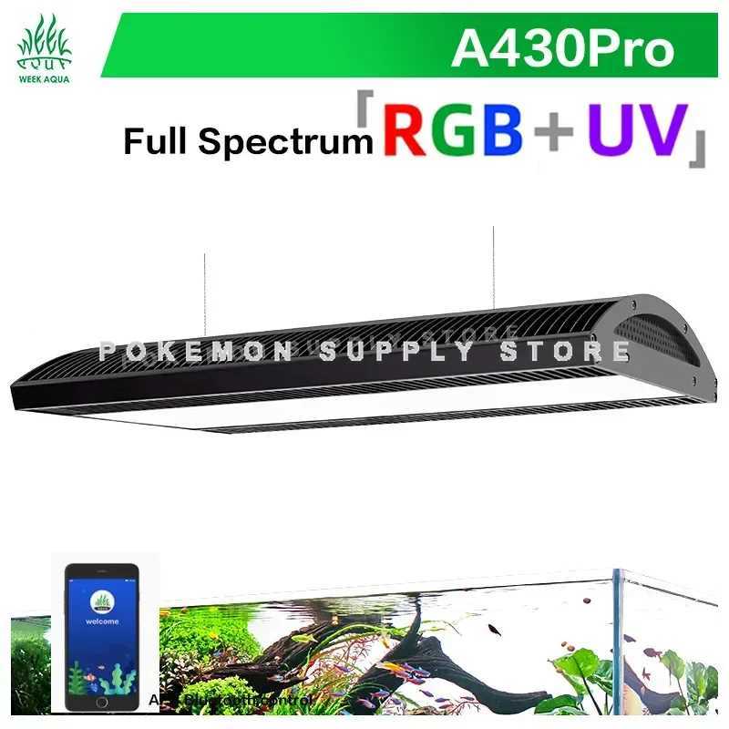 WEEK AQUA A Series A430Pro 120W Water Grass Lamp Tray WRGBUV Full Spectrum ARK Aquarium Lamp ADA Sola Youth Edition Z250512