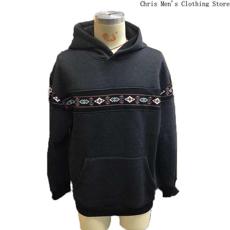 Oversized Loose Brand Autumn And Winter New Retro Casual Hoodie, Street Fashion Hip-Hop Men's Sweatshirt Designer