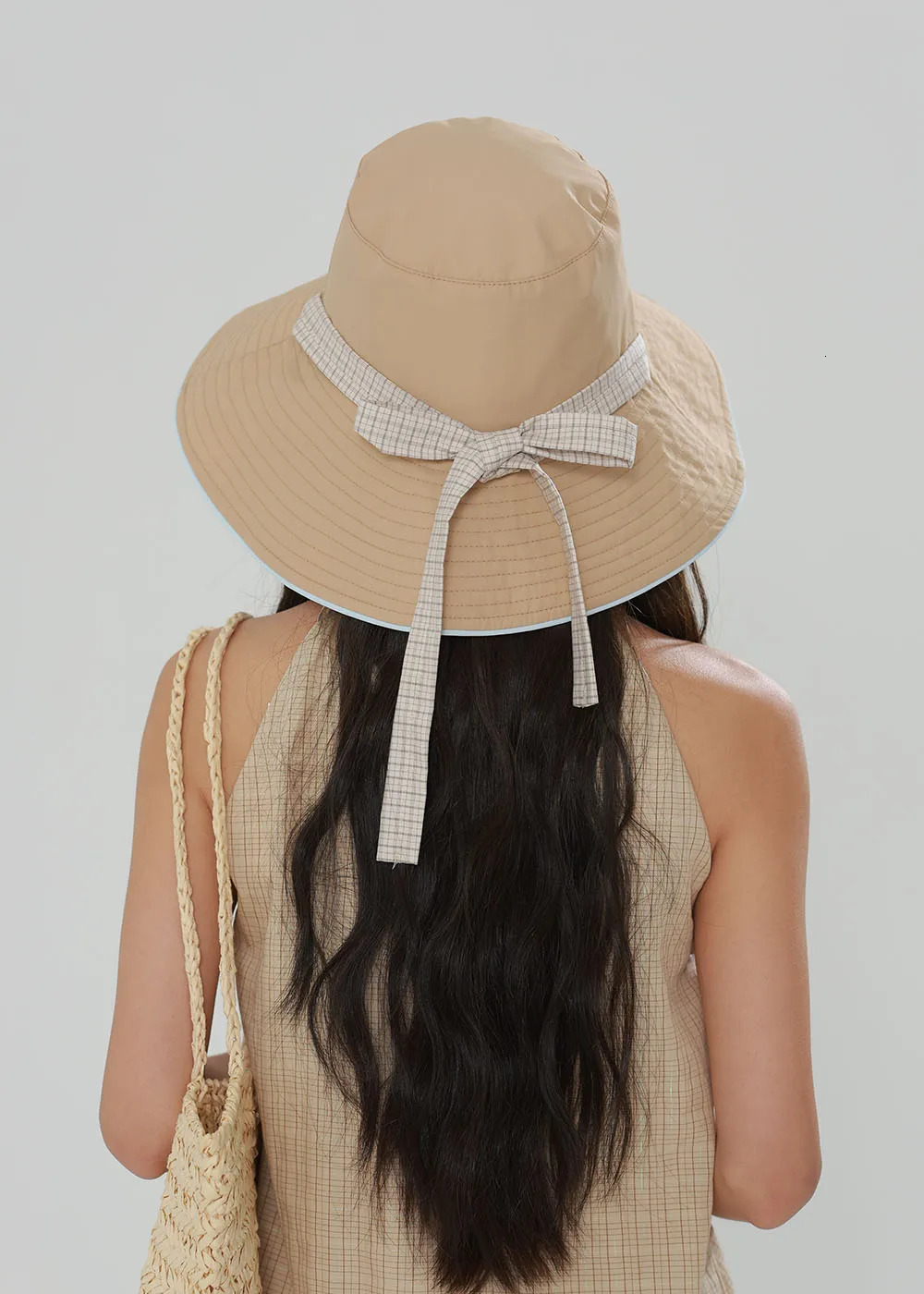 Wide Brim Sun Hat Women AntiUV Protection Hiking Fisherman Cap Fold Summer Solid Beach hat 250512