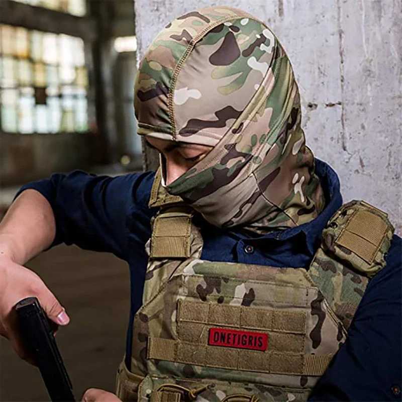 Military Camo Face Mask Bandana Balaclava Hood Headwear For Men Women Tactical Training Cycling Ski Wind-Resistant HuntingW250512