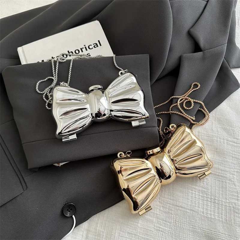 Acrylic Bag Glossy Pearl Flower Bag Bow Mini Change Key Lipstick Bag Messenger Bag Crossbody Bags for Women Z250512