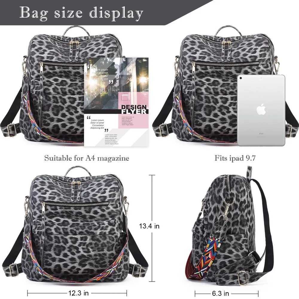 Leather Backpack Purse for Women Fashion Multipurpose Design Satchel Handbags Shoulder Bag Travel bag Z250512