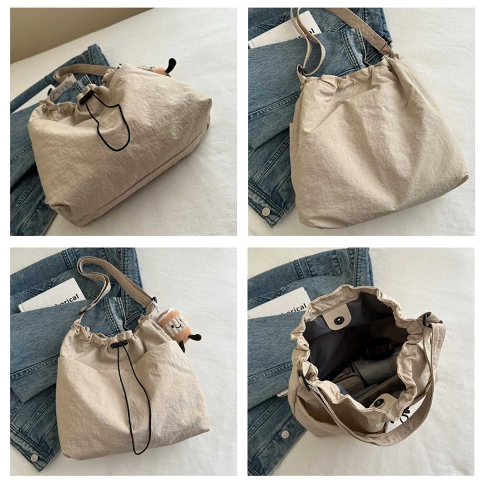 New Large Capacity Versatile Shoulder Bag For Womens Summer Popular Lightweight Shoulder Crossbody Bag Minimalist Tote HandbagXJ250512