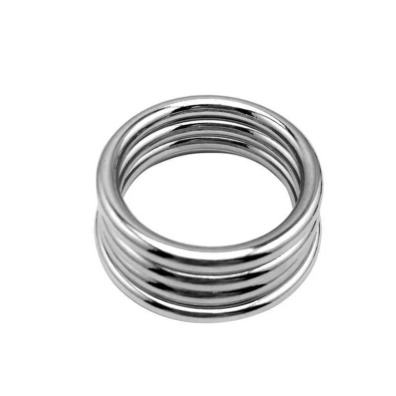 Small large male Ball Scrotum Stretcher metal penis lock cock Ring bondage restraint Delay ejaculation BDSM Sex Toy for man W250512