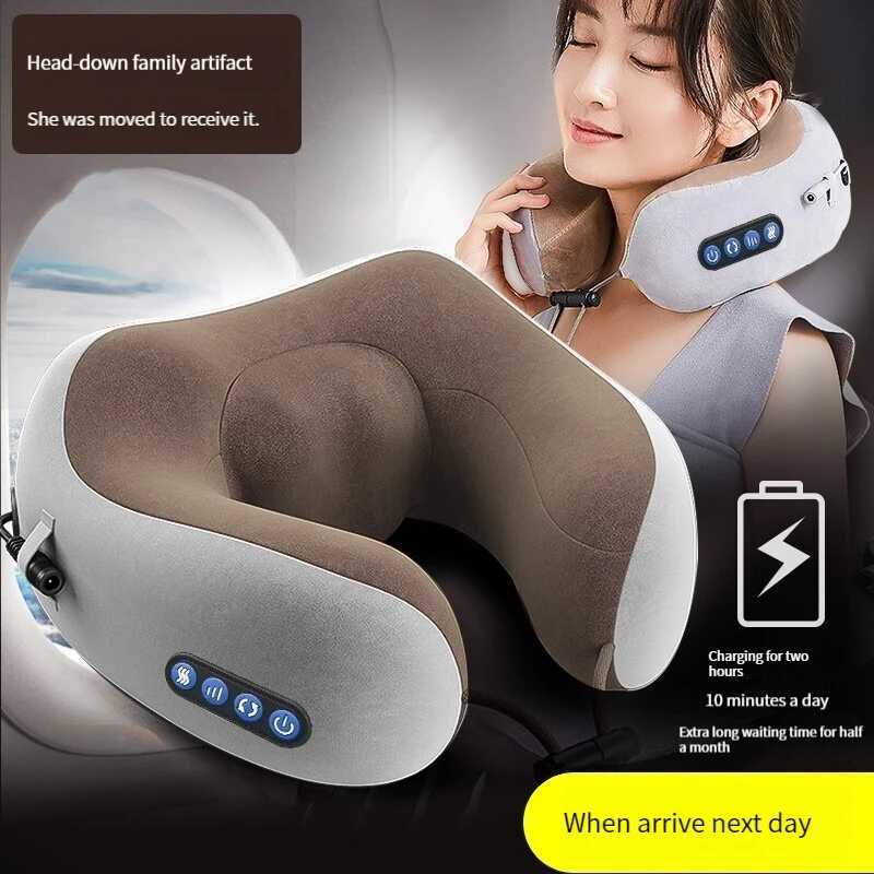U-shaped massage pillow cervical massager simulation human kneading car home shoulder and neck multifunctional neck protector trW250512