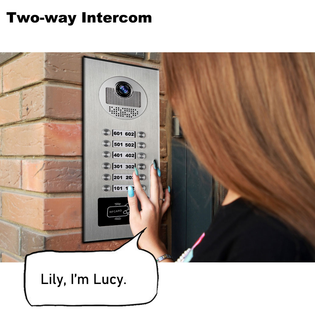 anjielo smart 1080p tuya building smart video doorphone for multiapartment metal doorbell video intercom system ahd 7 inch monitor