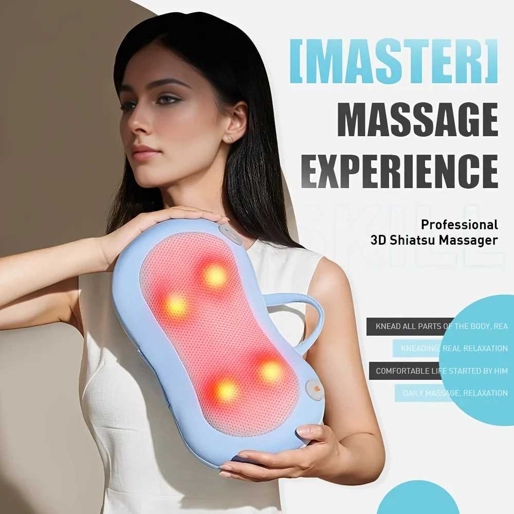 Full Body Neck and Waist Massager Hot Compress Multifunctional Massager Home Office Car Massage PillowW250512
