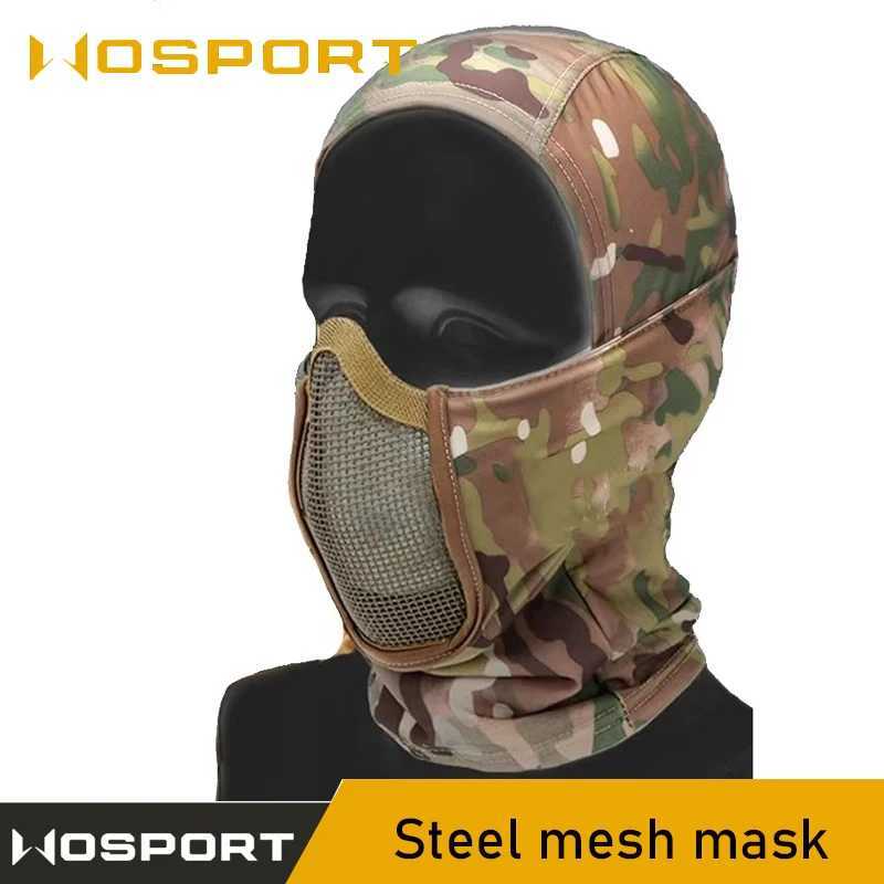 Tactical Half Face Balaclava Hunting Mask CS Game Training Scarf Airsoft Shooting Mask Shooting AccessoriesW250512