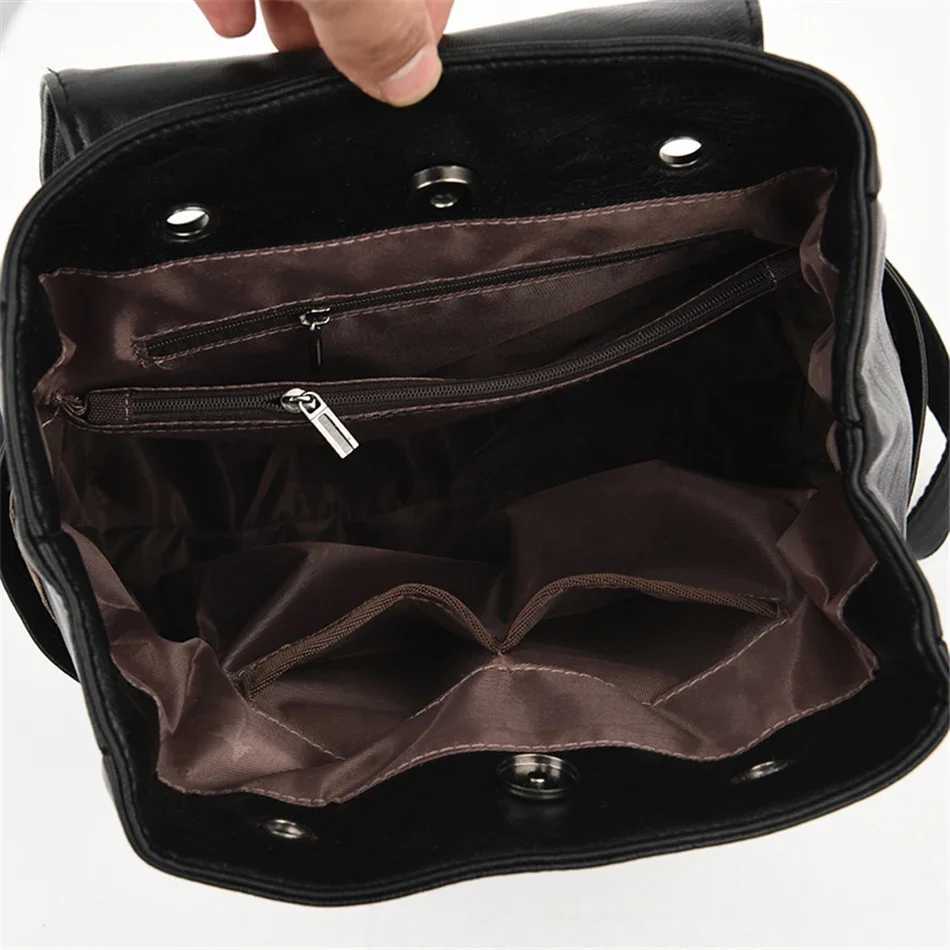 Bagpack Women Backpack Soft Leather Backpacks for Teenage s Female School Shoulder Bags for Women 2024 Mochila Sac Z250512