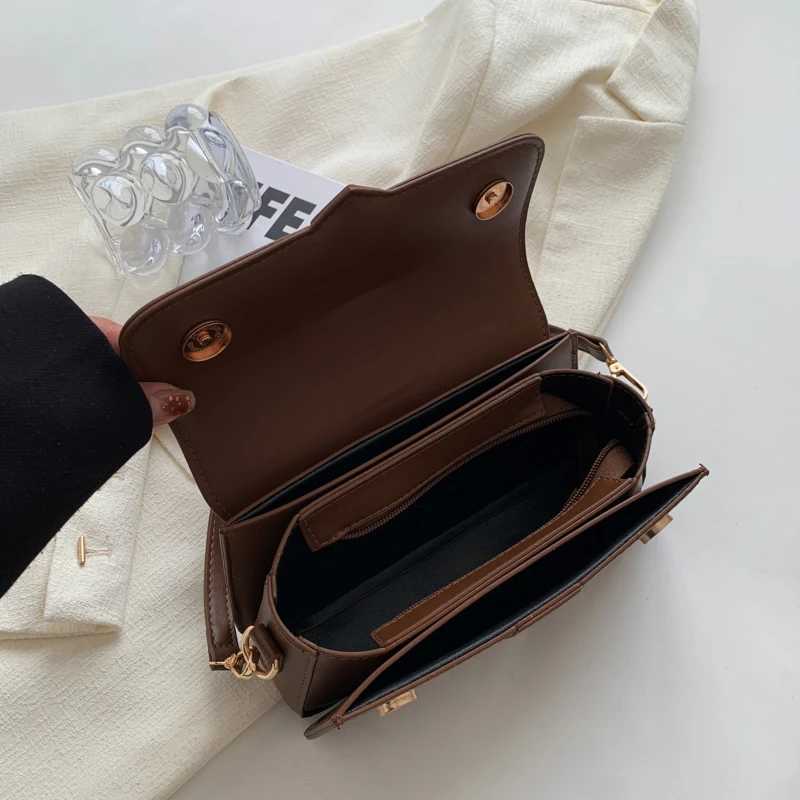 Pu Leather Shoulder Bag for Women Handbag - Fashion Crossbody Bags Vintage Underarm Bag Square Satchel (Black)W250512