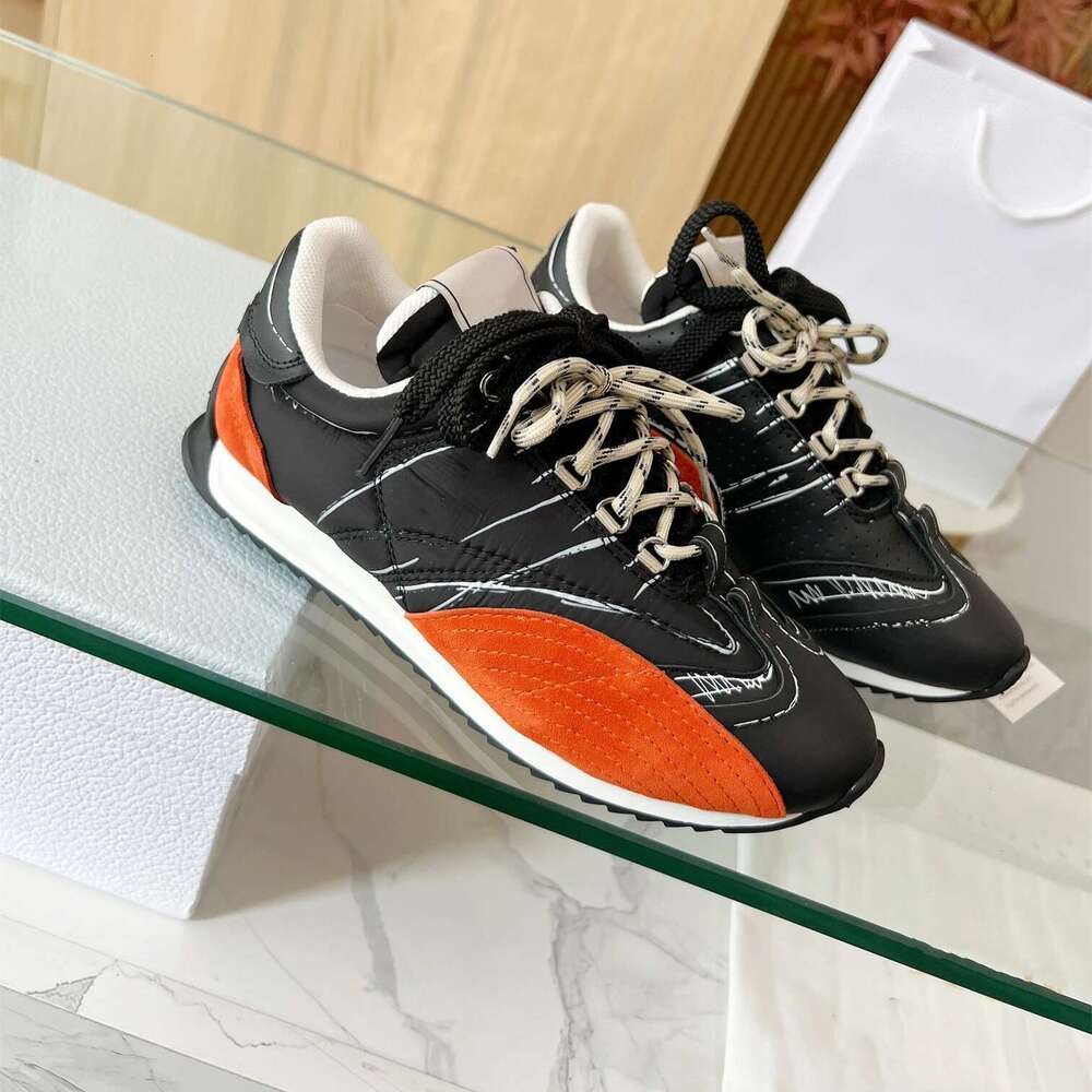 Women Size35-46 Genuine Leather Couple Graffiti Sneakers Natural Cow Suede Sports Flats Designer Shoes Zapatillas De Mujer