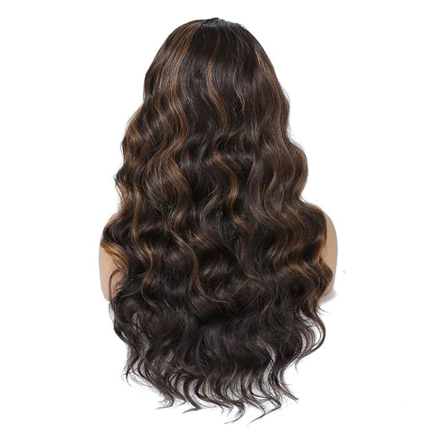 silk Ice headband wig fluffy big wavy long curly hair synthetic wig headband wig