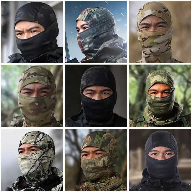Tactical Camouflage Balaclava Full Face Dust Mask Wargame CP Military Hat Hunting Cycling Army Multicam Bandana Neck GaiterW250512
