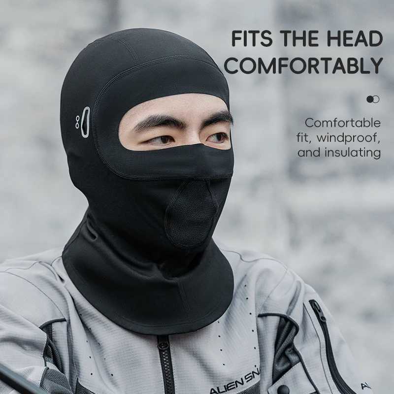 ROCKBROS Cycling Mask Winter Warm Fleece Face Scarf Mask Bicycle Balaclava Windproof Neck Cover Fishing Skiing Motorcycle MaskW250512
