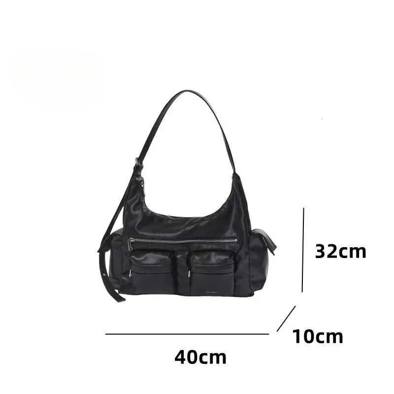 New Free Delivery Mitpockets Korean Brand Handbags Letter Printed Fi Shoder Two Si Classic Crossbody Casual Bags For Wen Z250206 Designer Bag Luxury B