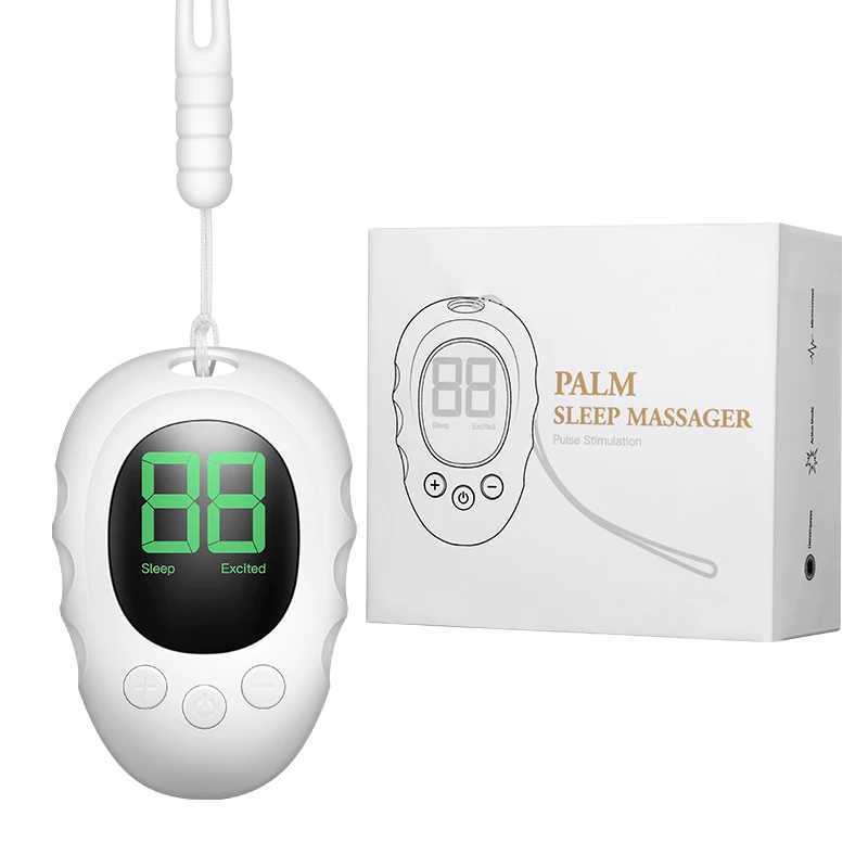 Microcurrent Sleep Aid Device Relieve Insomnia Instrument Help Sleep Night Anxiety Pres Relief Palm Pulse MassagerW250512