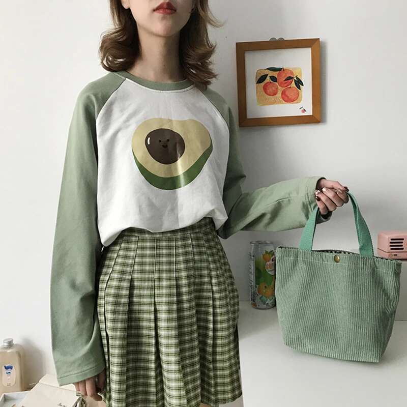 New Style Simple Corduroy Small Square Handbag Ins Fashion Trend Handbag For Women Lunch Box Food Storage Bags
