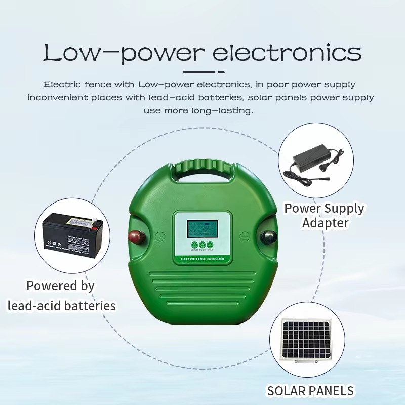 High Voltage Electric Fence Pulse Generator Charger For Cattle, Sheep & Horse Pasture Security