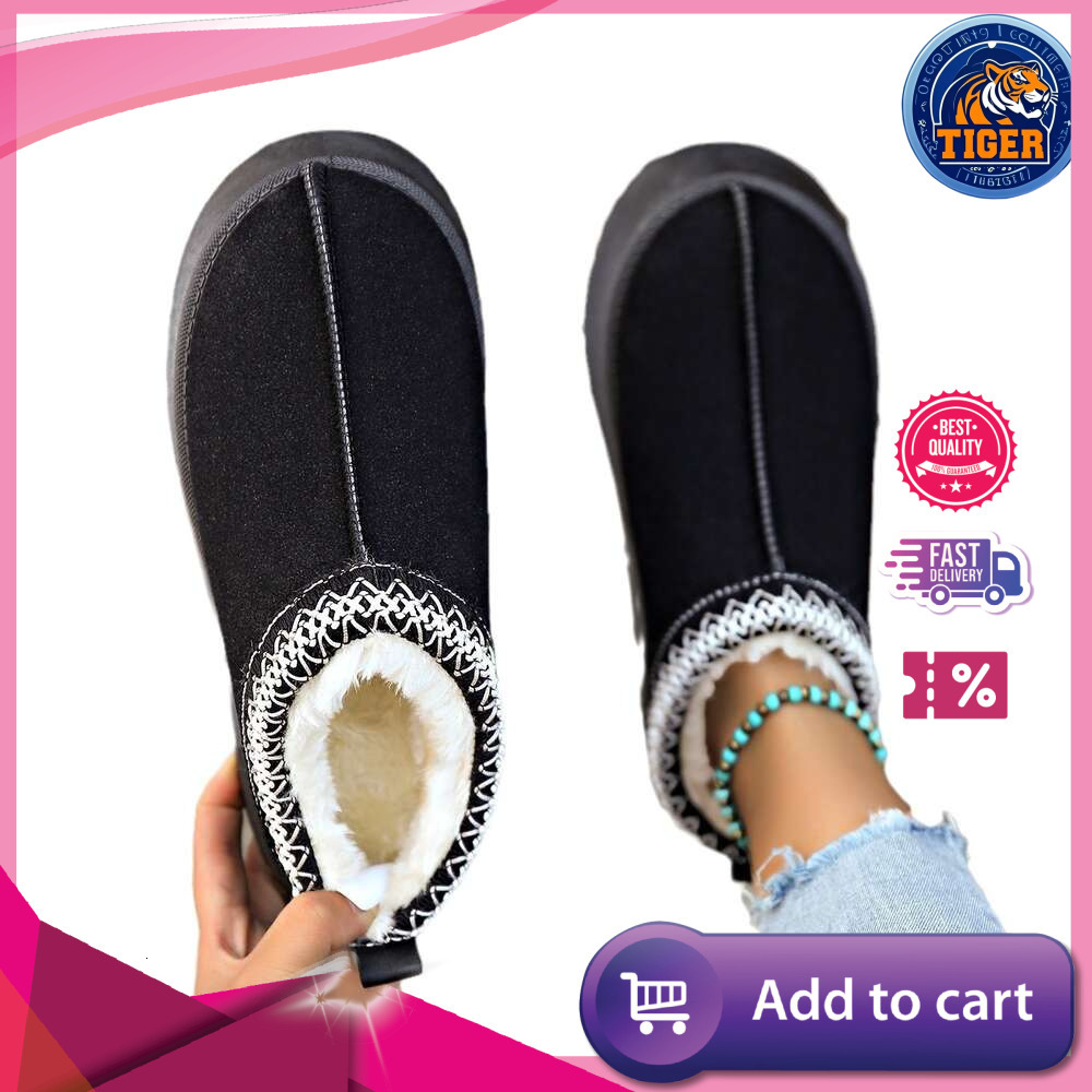 Ddmytiger Cotton Large Size Shoes For Women S Fashion Warmth And Comfort Snow Outdoor Shoes