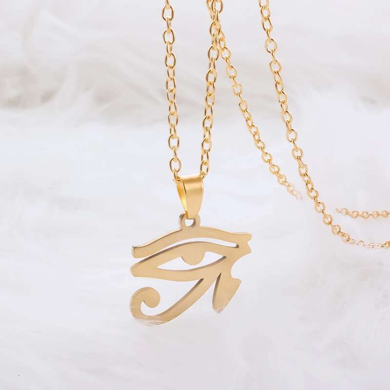 Stainless Steel Eye Mountain Necklace