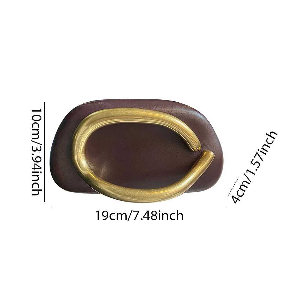 Gold Metal Closure Box Clutch Bag Women Wedding Party Evening Bags Luxury Fashion Crossbody Bag Elegant Handbag Purse with ChainW250512