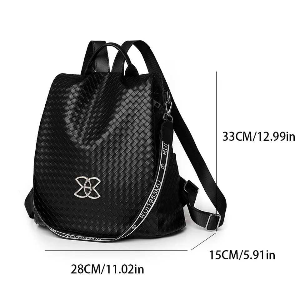 Womens Multifunction Backpacks Casual Nylon Solid Color School Bag For s Fashion Anti Theft Travel Bagpack Sac A Dos Z250512