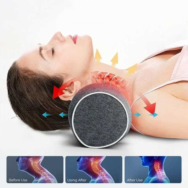 Neck Pillow Slow Rebound Memory Cotton Pillow Shaped Relaxing Cervical Partition Memory Neck Pain Relief Sleeping PillowW250512