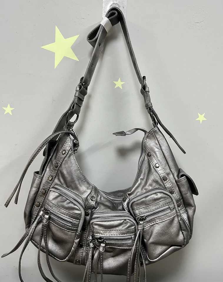 Angelkiss Bag Women Fashion Shoulder Bags Vintage PU Leather Handbags Multiple Pockets Shoulder Purse Bag Tassel bag Z250512