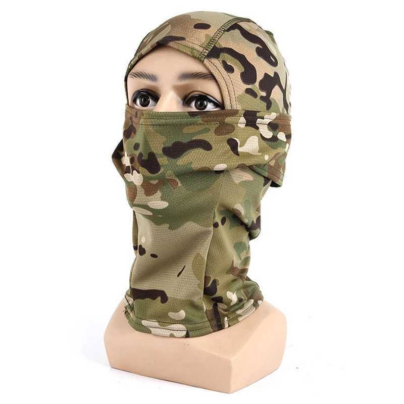 Tactical Camouflage Balaclava Full Face Dust Mask Wargame CP Military Hat Hunting Cycling Army Multicam Bandana Neck GaiterW250512