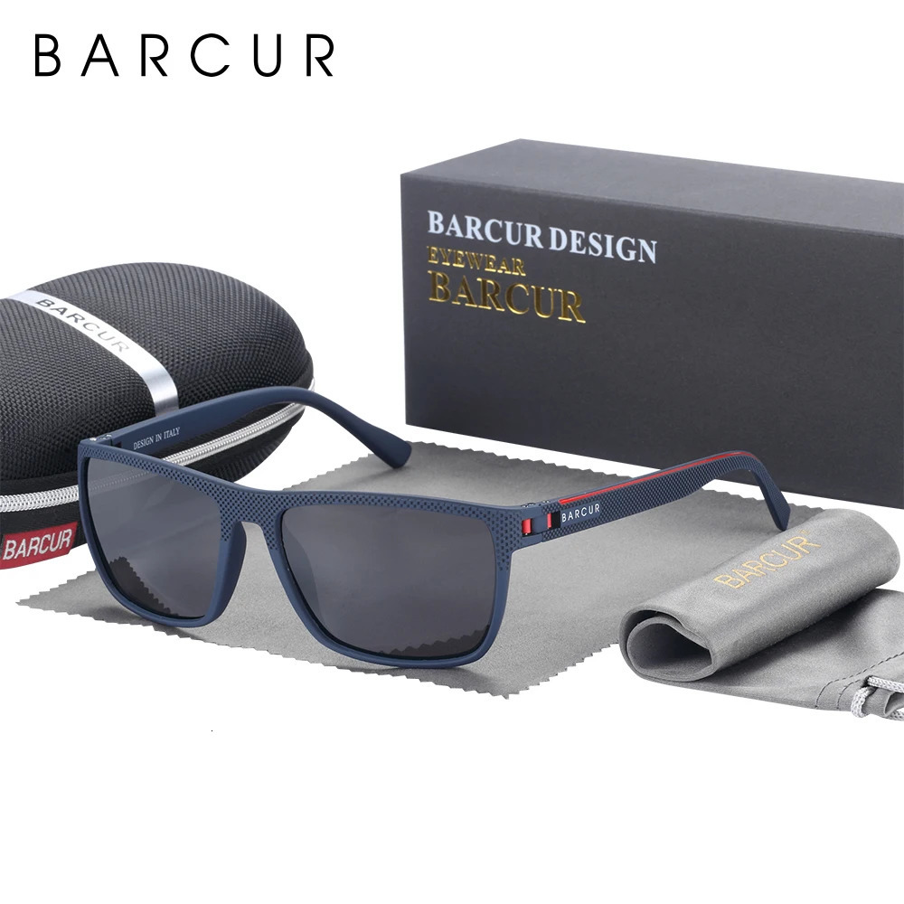 BARCUR Sports Sunglasses for Men Polarized FishingTravel TR90 Light Weight Sun Glasses Women Eyewear Accessory Oculos 250512