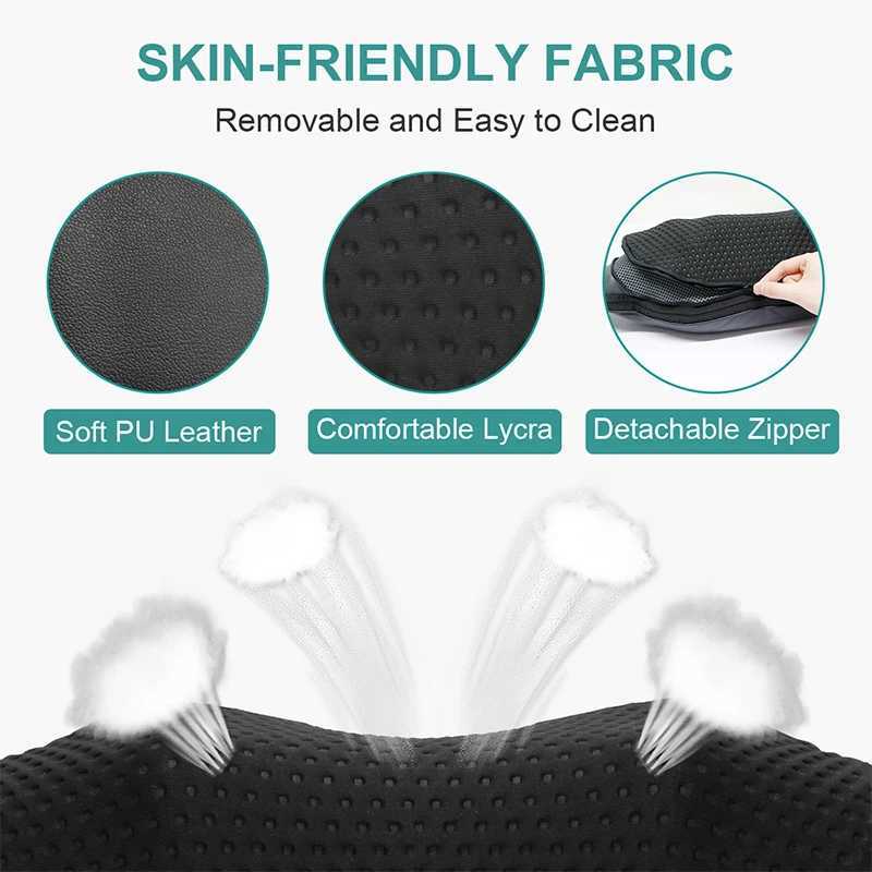 Nekteck Shiatsu Back Shoulder and Neck Massager Cordless Deep Tissue Kneading with Heat Portable Neck Massage Pillow Home UseW250512