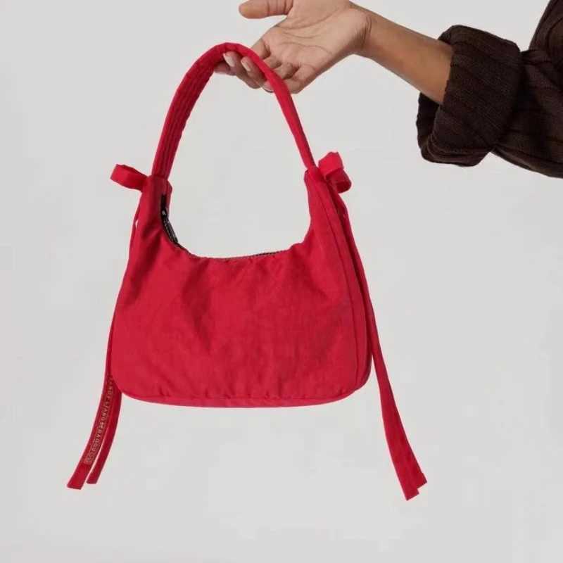 Fashion Trendy All Match Womens Handbags Vintage Y2k Aesthetic Simple Underarm Bag Streetwear Casual Bow Shoulder Bags KoreanW250512