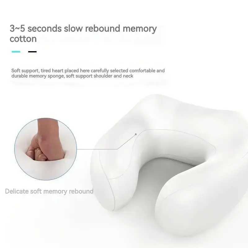 Electric Neck Massage Pillow U-shaped and Fits the Neck Adjustable Heating to Massage and Relax Durable Memory CottonW250512