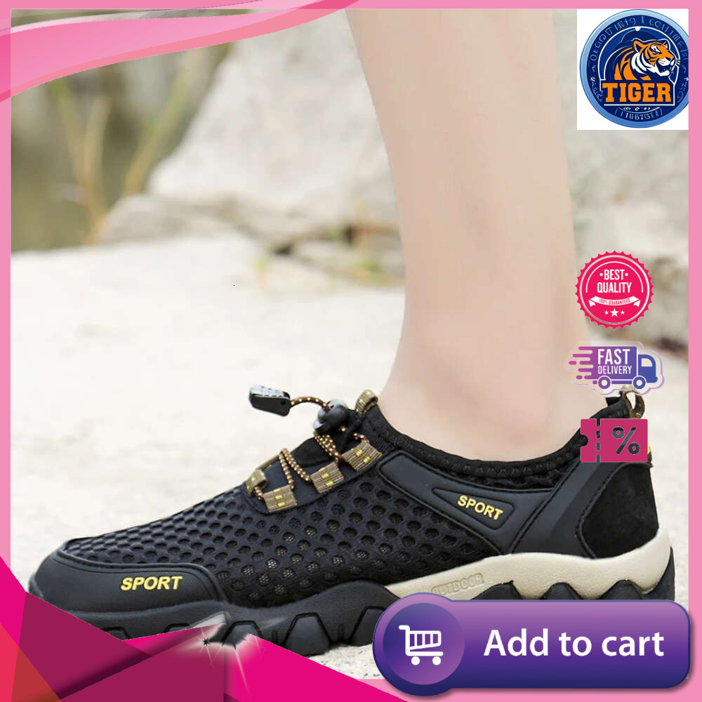 Ddmytiger Walking Summer Casual Fashion Breathable Mesh Non Slip Hiking Shoes Tennis Sneaker For Men Climbing Trekking Outdoor Shoes