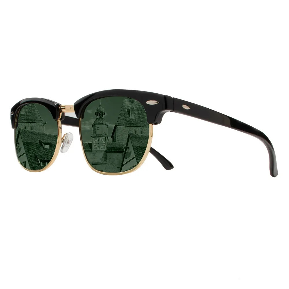 5PCS Classic Polarized Sunglasses Men Women Retro High Quality Sun Glasses Rivet Female Male Fashion Mirror Sunglass 250509