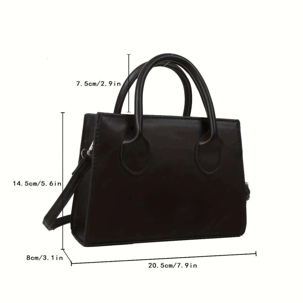 Trendy Square Handbag For Women Simple Mini Crossbody Bag, Minimalist Top Handle Shoulder Solid Color Purse Designer Bag