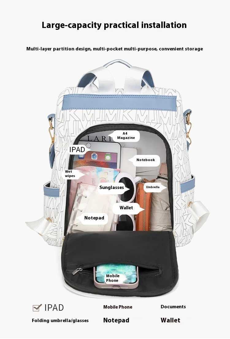 Womens Backpack New Fashion Travel Light Backpack Travel Super Fire Lady Commuter Bag Z250512