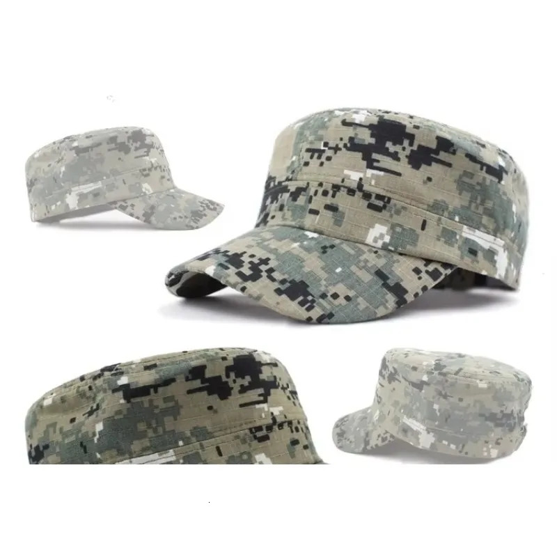 Digital Camo Cap Casquette Camouflage Hats For Men Flat Cap Blank Plain Camo Hats Outdoor Baseball Cap 250512