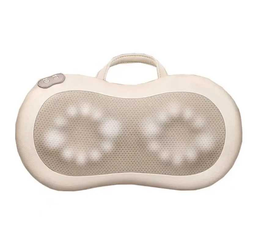 Head Massager Kneading and Rolling Cervical Shiatsu Massage Neck Back Waist Body Electric Multifunctional Massage Pillow CushionW250512