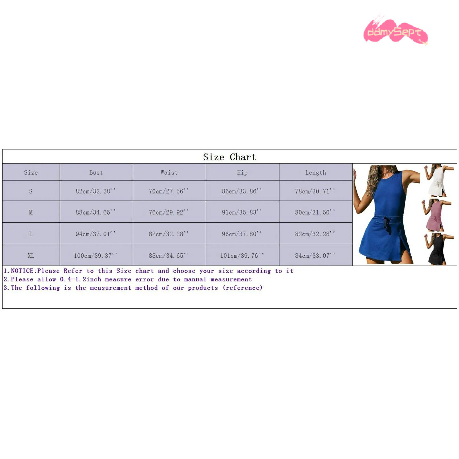 Womens Tennis Open Back Stretchy O Neck Side Slit Sleeveless Sports Dress with Shorts Lace Up Waist Short Workout SunDress ddmysept