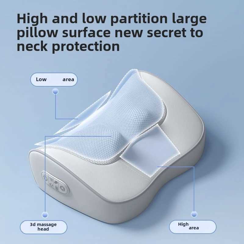 XINDU Neck Hip Massage Pillow Cervical Massager Waist Back Shoulder Shiatsu Kneaded Multifunctional Hot Compress Relaxation GiftW250512