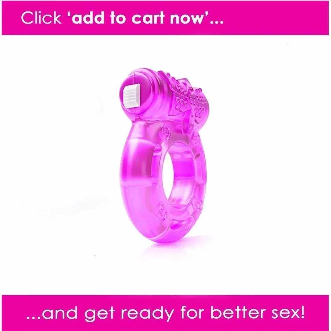 Vibrating Clitoral Stimulator Strong Penis Erect Cock Ring Cage Erection Enhance Sex Ability Product Sex Toys For Men Couple W250512