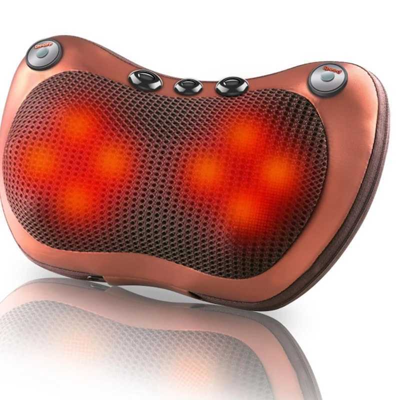 AA20-Back Neck Shoulder Massage Pillow Electric Roller Massager Intelligent U-Shaped Kneader Strong Neck Protection US PlugW250512
